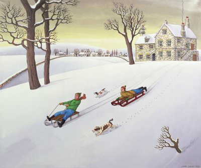 Tobogganing by Larry Smart